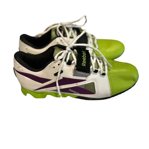 Reebok Crossfit U-Form Mens Training Shoes Size 11 Purple/Green Weightlifting - Picture 3 of 8